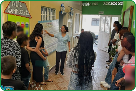 Taller comunitario de la fundación